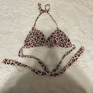 Cheetah bikini top